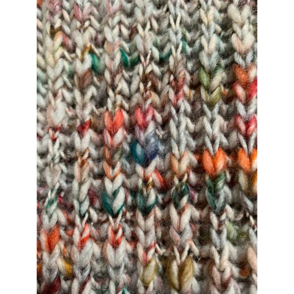 Aritzia Wilfred Free Beige Multicolor Cable Knit Women's Medium Sweater - Picture 4 of 6